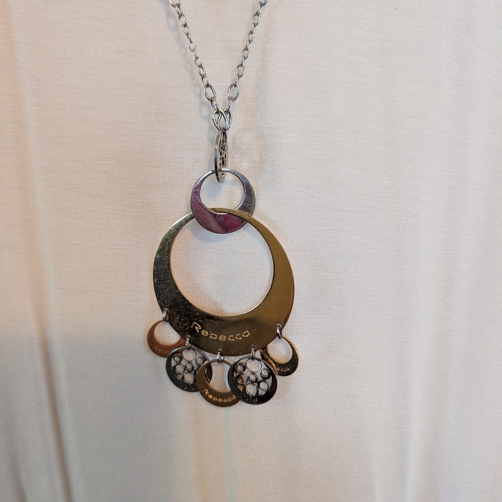 BECCA Two-Tone Pendant Necklace
